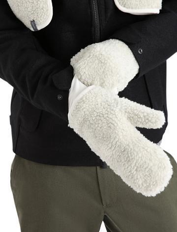 Dámské Rukavice Icebreaker Unisex RealFleece™ Merino High Pile Mittens Bílé | CZ 1452ZUTG